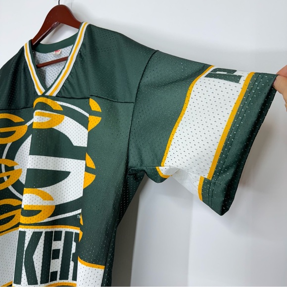Vintage Wilson Green Bay Packers Cropped Practice Jersey Women’s Size XL - Picture 5 of 16